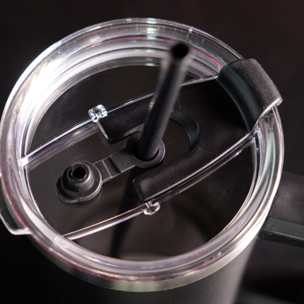 Tumbler din Inox Reciclat cu Perete Dublu & Capac cu Pai - 1200 ml