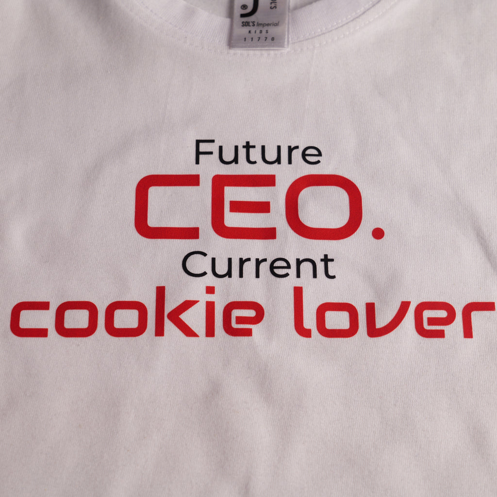 Tricou Copii | Future CEO. Current Cookie Lover. (2–6 ani)
