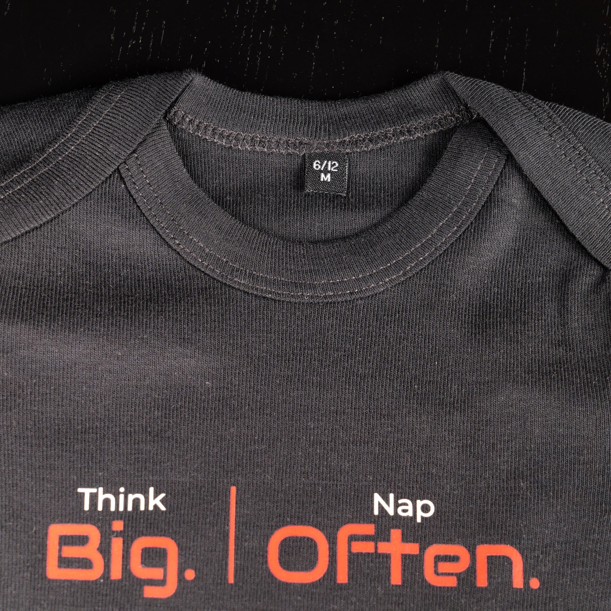 Body Negru Premium | Think Big. Nap Often.