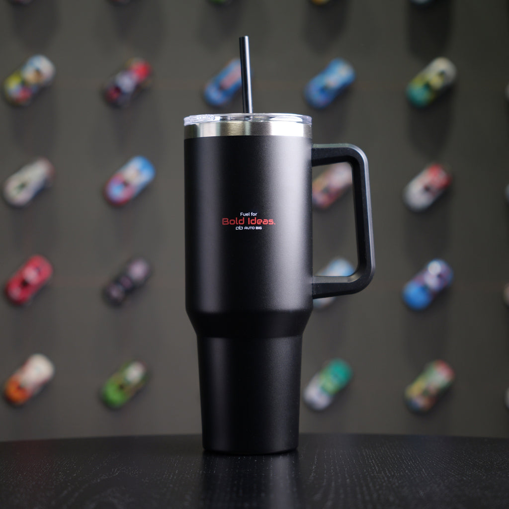 Tumbler din Inox Reciclat cu Perete Dublu & Capac cu Pai - 1200 ml